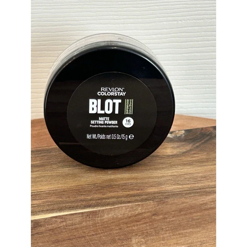 Revlon 001 ColorStay Blot Matte Setting Powder 0.5 oz NEW